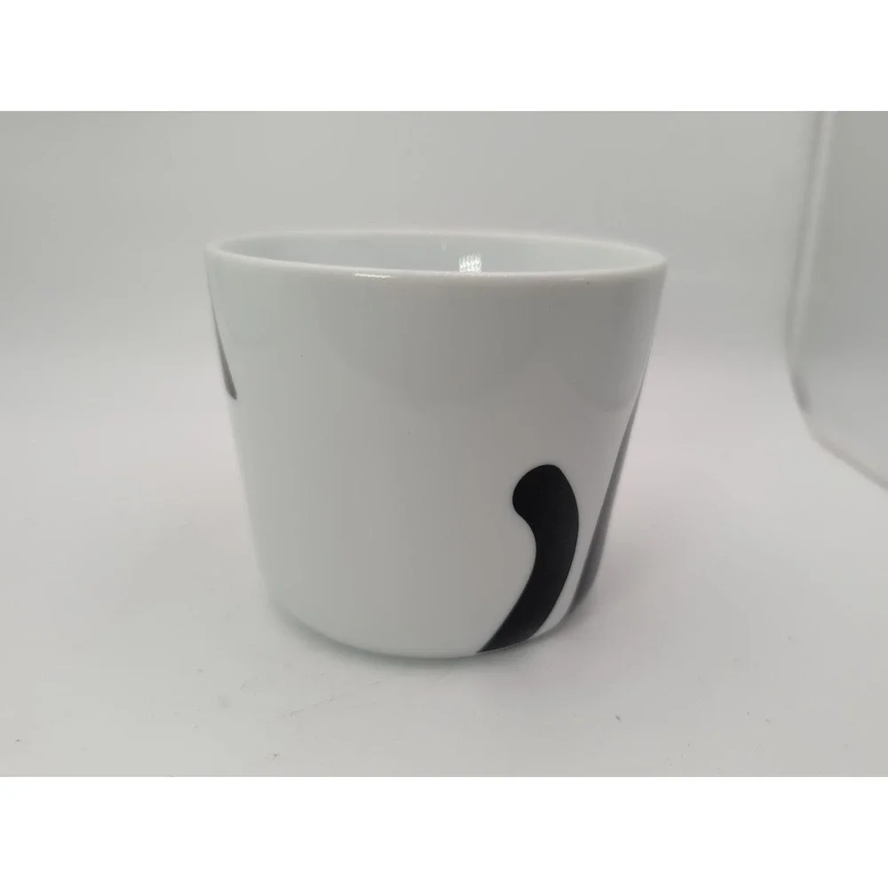 Ikea Halloween White & Black Cat Porcelain Coffee Tea Cup Mug 12 OZ